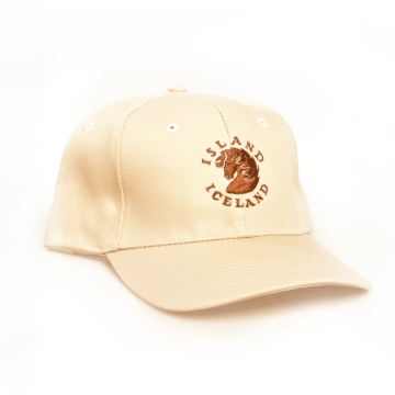 Basecap - Islandpferde Kopf - beige